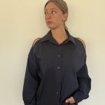 Camicia Cut-Out Blu